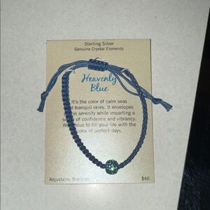 Heavenly Blue Adjustable Crystal Bracelet